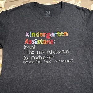 Gray T-Shirt - Kindergarten Assistant